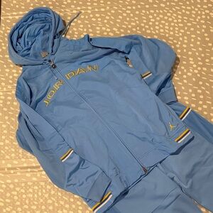 Jordan Light Blue Tracksuit with Yellow Details